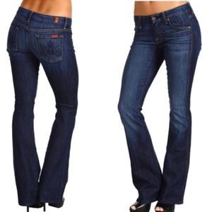 7 For All Mankind A-Pocket Flare Dark Wash Size 25